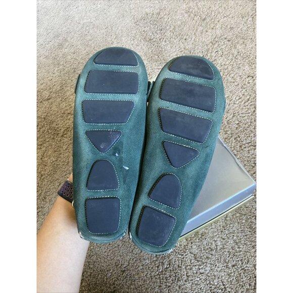 Michael Kors Suede Moccasin Loafer Flats Sage Dark Green 6M - Picture 5 of 9